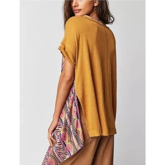 Free People Pick Your Scarf Linen Blend Tunic Top Size M - Picture 2 of 12
